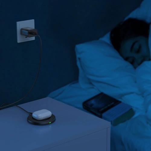 Ładowarka bezprzewodowa Choetech T526-S Qi 10W + kabel USB-A/microUSB czarny