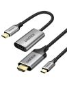Hurtownia GSM - Adapter HUB Choetech HUB-H12 USB-C/HDMI 2.0 4K@60Hz grau + Kabel CH0021 USB-C/HDMI 4K@60Hz 2m grau - CHT111 - {ean13} - Hurt