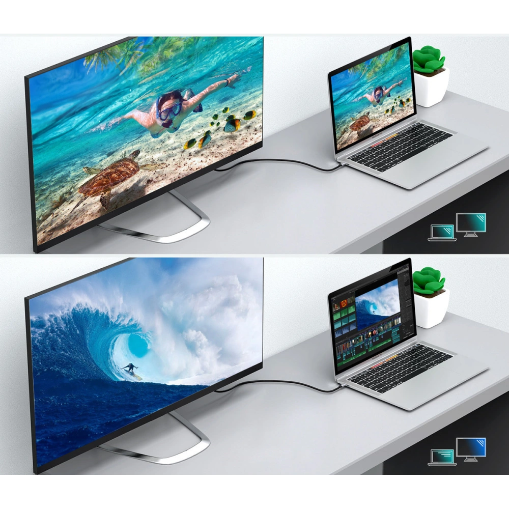 Hurtownia GSM - Adapter HUB Choetech HUB-H12 USB-C/HDMI 2.0 4K@60Hz szary + kabel CH0021 USB-C/HDMI 4K@60Hz 2m szary - CHT111 - {ean13} - Hurt