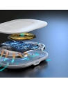 Wholesale Choetech T550-F-V2 Wireless Charger Qi 15W + USB-A/USB-C Cable 1m white - CHT112 - {ean13} - Hurt