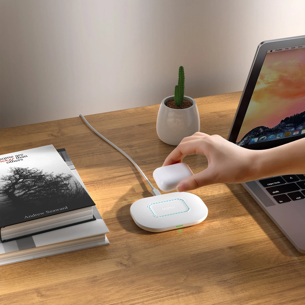 Hurtownia GSM - Kabelloses Ladegerät Choetech T550-F-V2 Qi 15W + USB-A/USB-C Kabel 1m weiß - CHT112 - {ean13} - Hurt