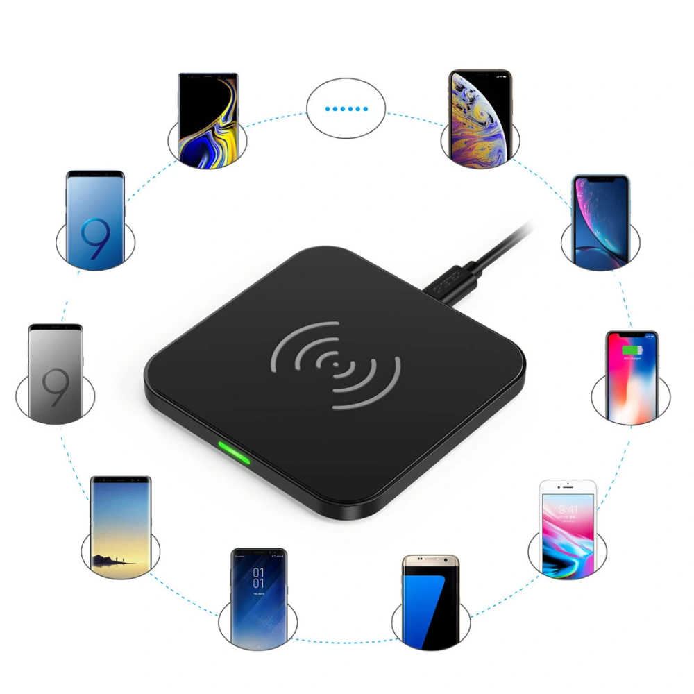 Hurtownia GSM - Kabelloses Ladegerät Choetech T511-S Qi 10W schwarz + Netzladegerät Q5003 18W weiß + USB-A/microUSB Kabel 1,2m weiß - CHT113 - {ean13} - Hurt
