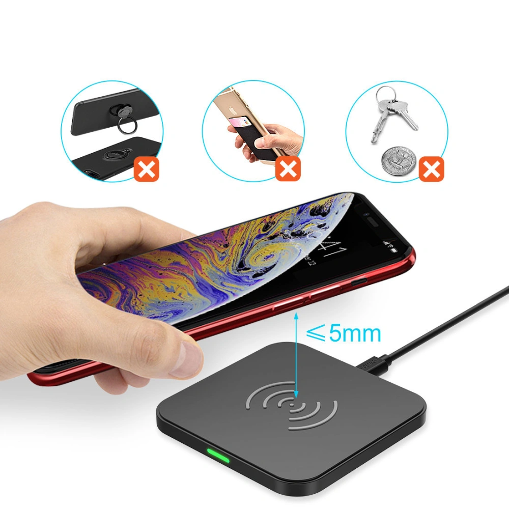 Hurtownia GSM - Kabelloses Ladegerät Choetech T511-S Qi 10W schwarz + Netzladegerät Q5003 18W weiß + USB-A/microUSB Kabel 1,2m weiß - CHT113 - {ean13} - Hurt