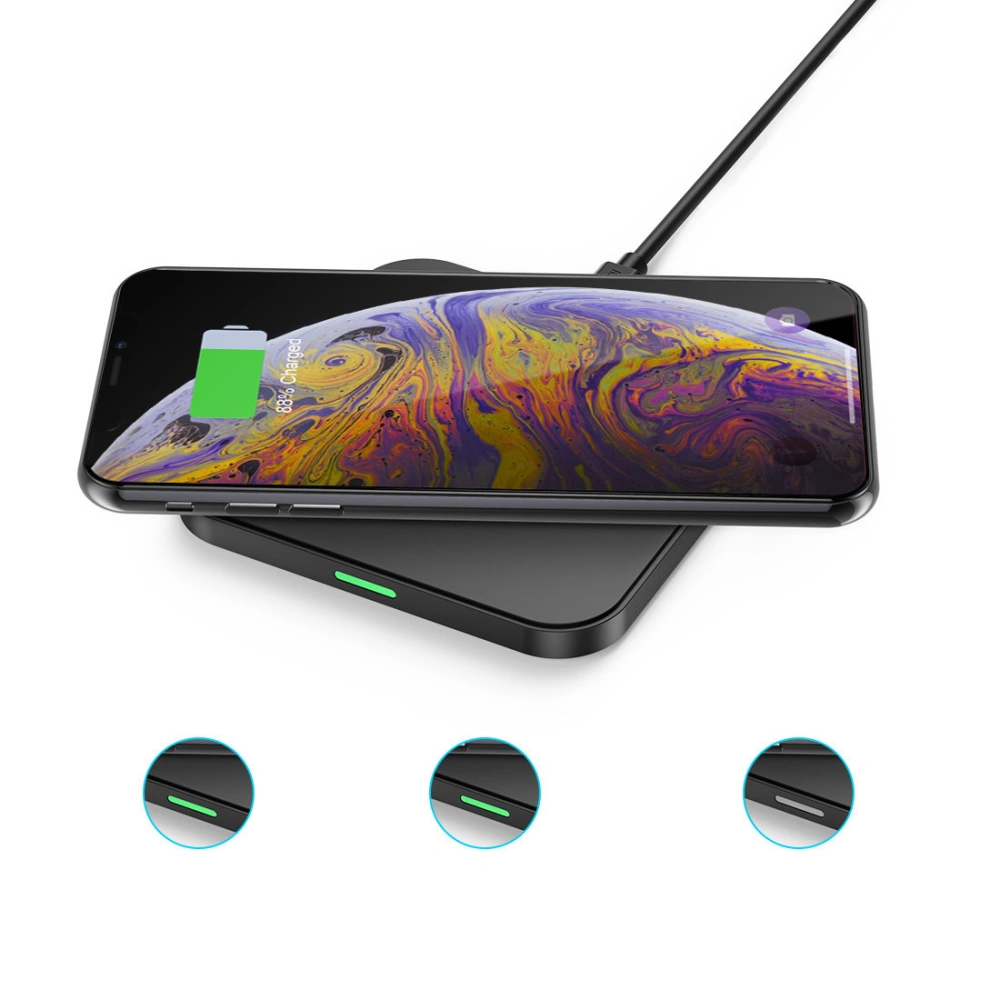 Hurtownia GSM - Kabelloses Ladegerät Choetech T511-S Qi 10W schwarz + Netzladegerät Q5003 18W weiß + USB-A/microUSB Kabel 1,2m weiß - CHT113 - {ean13} - Hurt