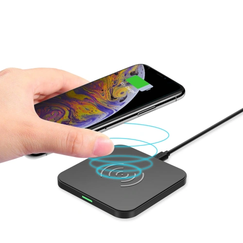 Ładowarka bezprzewodowa Choetech T511-S Qi 10W czarny + ładowarka sieciowa Q5003 18W biała + kabel USB-A/microUSB 1,2m biały