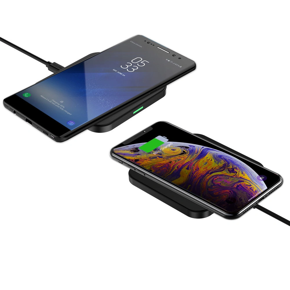 Hurtownia GSM - Kabelloses Ladegerät Choetech T511-S Qi 10W schwarz + Netzladegerät Q5003 18W weiß + USB-A/microUSB Kabel 1,2m weiß - CHT113 - {ean13} - Hurt