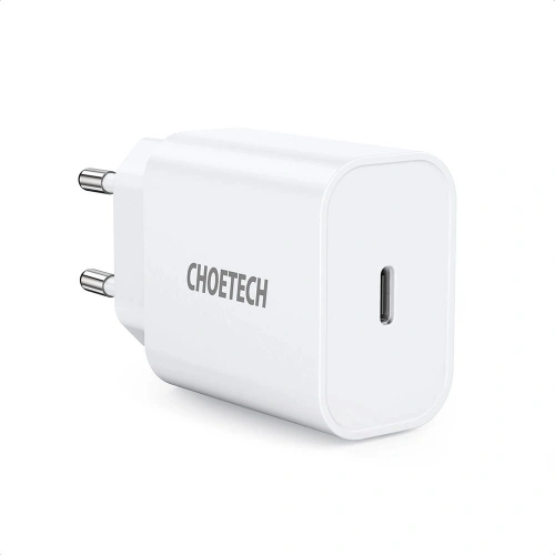 Ładowarka sieciowa Choetech PD5005-EU USB-C PD 20W 3A biały [2 PACK]