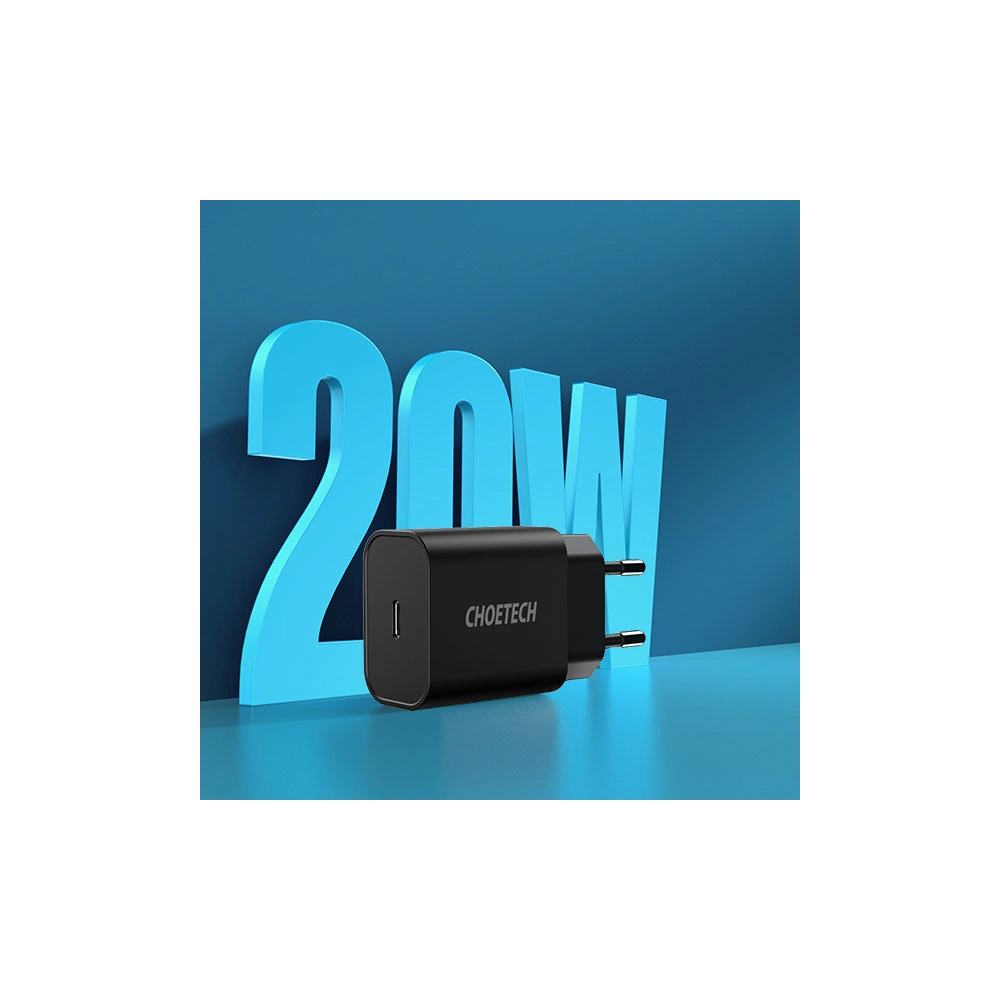 Wholesale Choetech PD5005-EU Wall Charger USB-C PD 20W 3A white [2 PACK] - CHT115 - {ean13} - Hurt