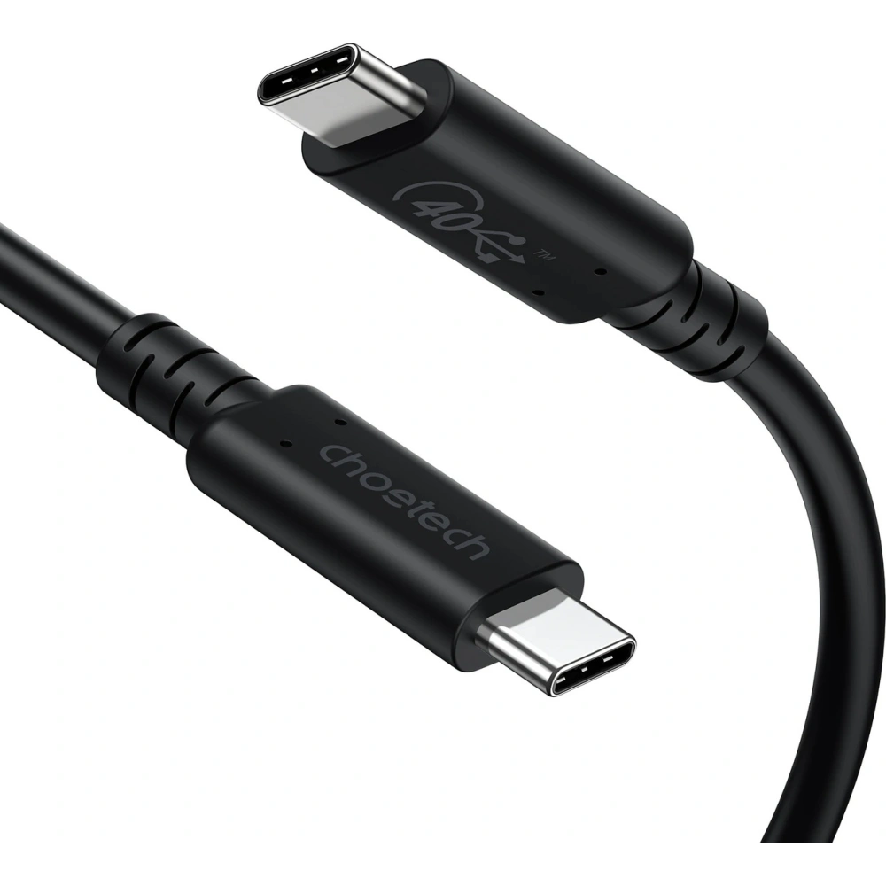 Hurtownia GSM - Kabel Choetech XCC-1028 USB-C/USB-C USB 4 Gen3 100W 40Gbps/8K 0.8m černý - CHT117 - {ean13} - Hurt