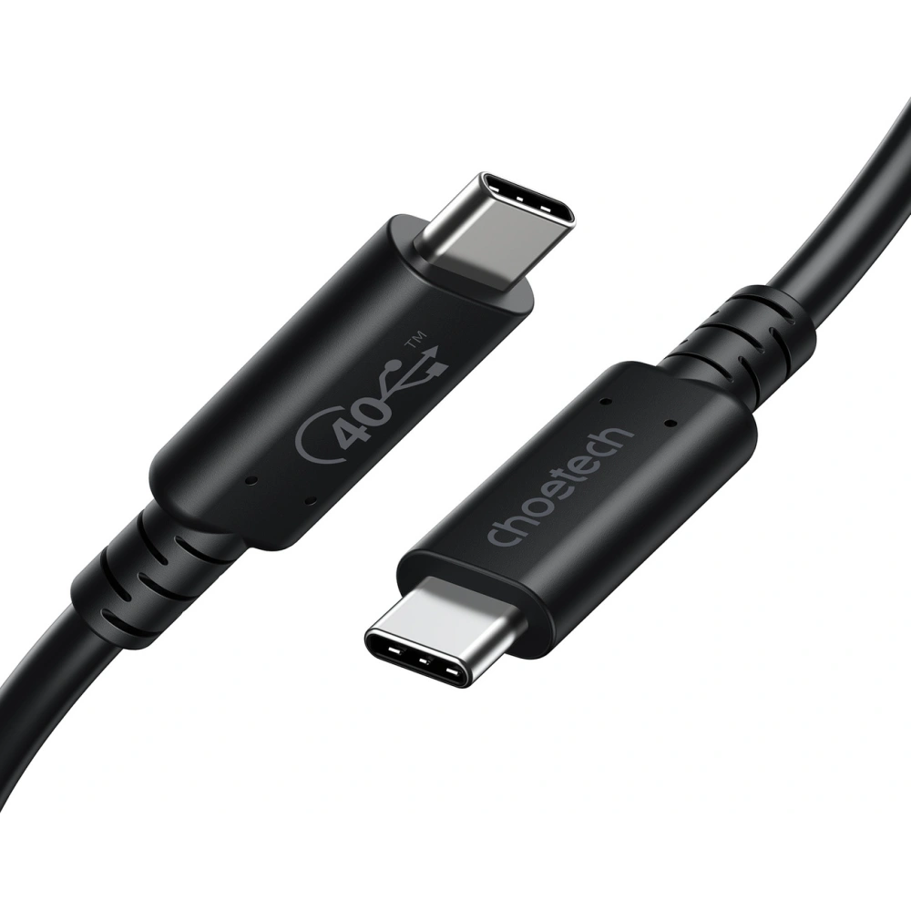 Hurtownia GSM - Kabel Choetech XCC-1028 USB-C/USB-C USB 4 Gen3 100W 40Gbps/8K 0.8m černý - CHT117 - {ean13} - Hurt