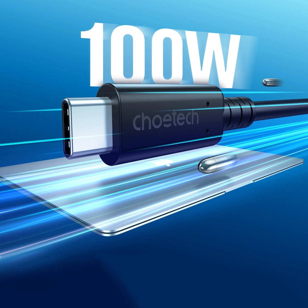 Hurtownia GSM - Kabel Choetech XCC-1028 USB-C/USB-C USB 4 Gen3 100W 40Gbps/8K 0.8m černý - CHT117 - {ean13} - Hurt