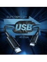 Hurtownia GSM - Kabel Choetech XCC-1028 USB-C/USB-C USB 4 Gen3 100W 40Gbps/8K 0.8m černý - CHT117 - {ean13} - Hurt