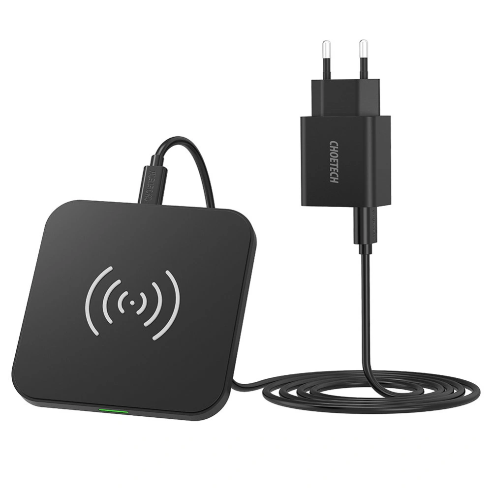 Hurtownia GSM - Vezeték nélküli töltő Choetech T511-S Qi 10W + hálózati töltő Q5003 18W + USB-A/microUSB 1,2m fekete kábel - CHT118 - {ean13} - Hurt
