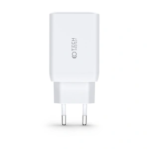 Hurtownia GSM - Síťová nabíječka Tech-Protect C65W 3-portová nabíječka PD 65W QC 3.0 bílá - THP2052 - {ean13} - Hurt