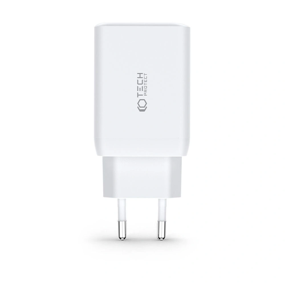 Hurtownia GSM - Netzteil Tech-Protect C65W 3-Port-Netzladegerät PD 65W QC 3.0 Weiß - THP2052 - {ean13} - Hurt