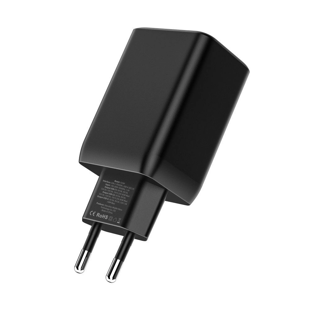 Hurtownia GSM - Încărcător de rețea Tech-Protect C65W Încărcător de rețea cu 3 porturi PD 65W QC 3.0 Alb - THP2052 - {ean13} - Hurt