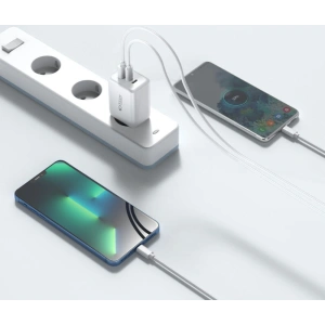 Hurtownia GSM - Síťová nabíječka Tech-Protect C65W 3-portová síťová nabíječka PD 65W QC 3.0 černá - THP2053 - {ean13} - Hurt