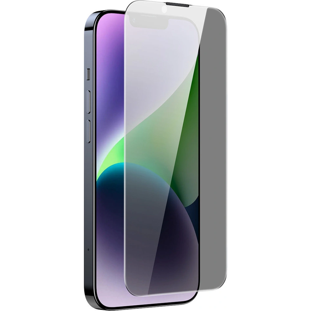 Hurtownia GSM - Szkło hartowane Baseus 0.4mm Privacy Apple iPhone iPhone 14 Plus / 15 Plus z filtrem przeciwpyłowym - BSU4332 - {ean13} - Hurt