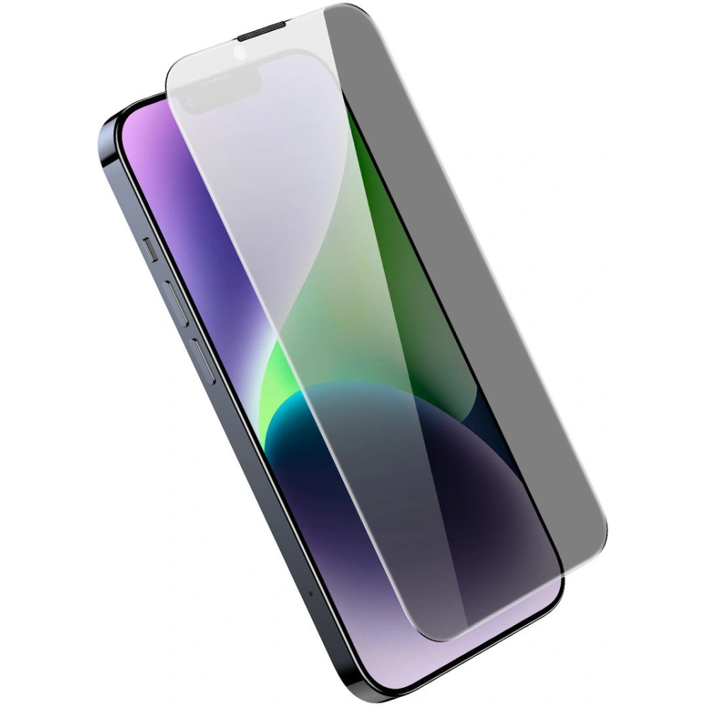 Hurtownia GSM - Szkło hartowane Baseus 0.4mm Privacy Apple iPhone iPhone 14 Plus / 15 Plus z filtrem przeciwpyłowym - BSU4332 - {ean13} - Hurt