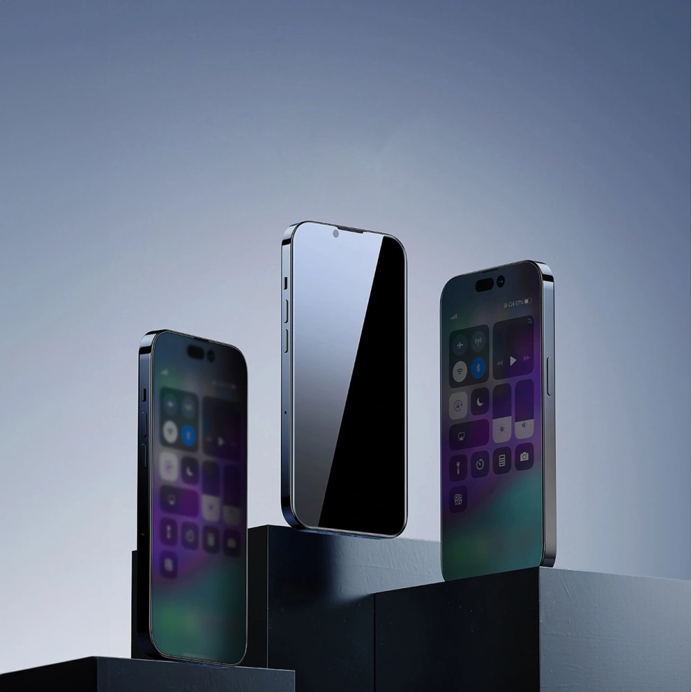 Hurtownia GSM - Edzett üveg Baseus 0.4mm Privacy Apple iPhone 14/13/13 Pro porvédő szűrővel - BSU4333 - {ean13} - Hurt