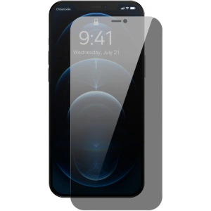 Szkło hartowane Baseus 0.4mm Privacy Apple iPhone 12 Pro Max z filtrem przeciwpyłowym