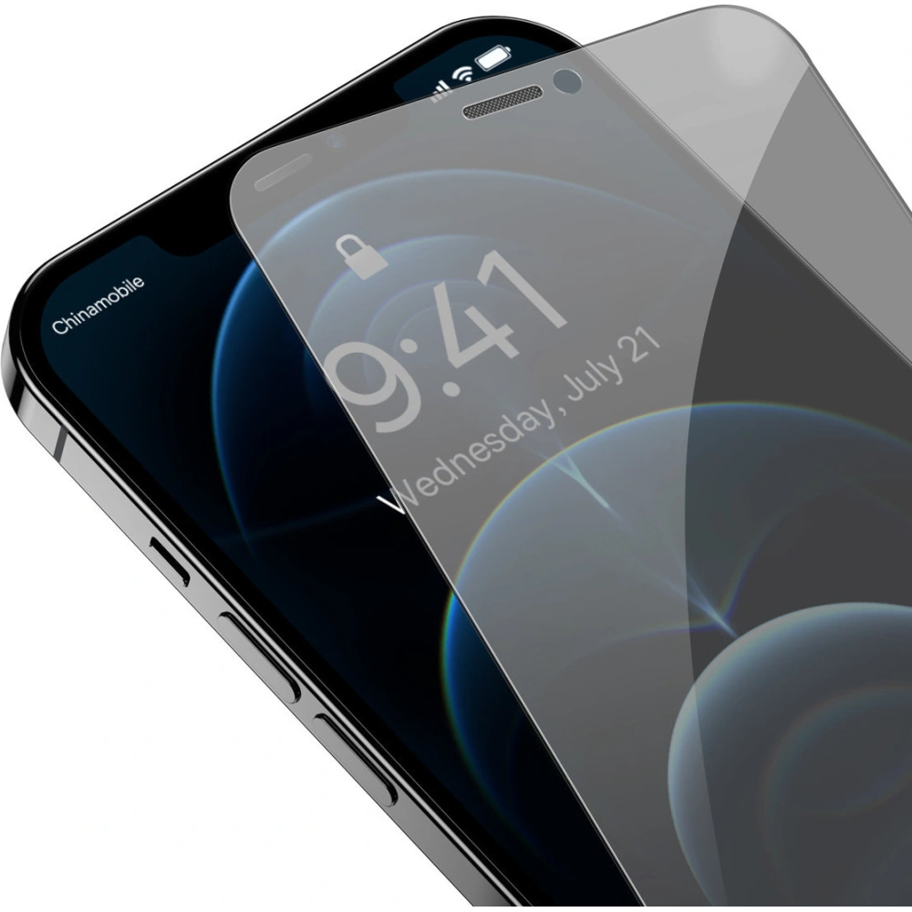 Hurtownia GSM - Szkło hartowane Baseus 0.4mm Privacy Apple iPhone 12 Pro Max z filtrem przeciwpyłowym - BSU4334 - {ean13} - Hurt