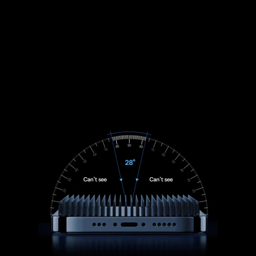 Szkło hartowane Baseus 0.4mm Privacy Apple iPhone 12 Pro Max z filtrem przeciwpyłowym