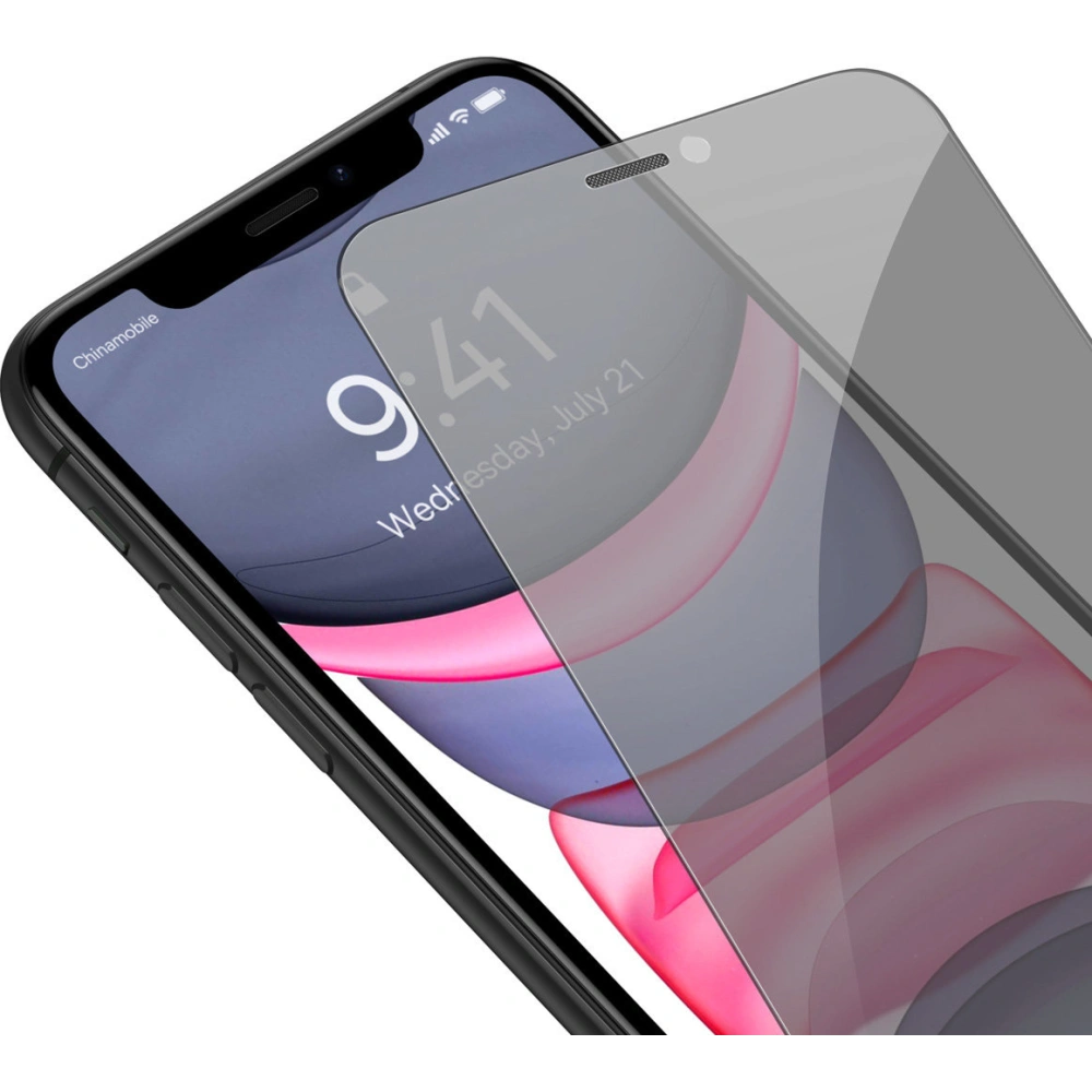 Hurtownia GSM - Sticlă securizată Baseus 0.4mm Privacy Apple iPhone 11/XR cu filtru antipraf - BSU4335 - {ean13} - Hurt