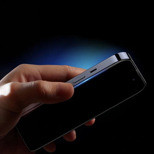 Szkło hartowane Baseus 0.4mm Privacy Apple iPhone 11/XR z filtrem przeciwpyłowym