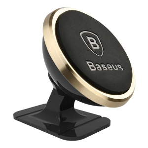 Hurtownia GSM - Magnetický automobilový držák Baseus s rotací 360 stupňů Magnetic (zlatý) - BSU4337 - {ean13} - Hurt