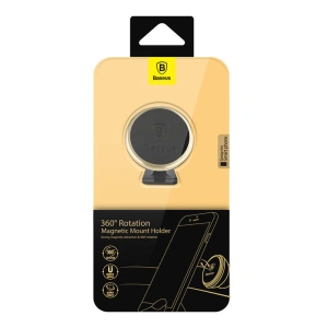 Hurtownia GSM - Magnetický automobilový držák Baseus s rotací 360 stupňů Magnetic (zlatý) - BSU4337 - {ean13} - Hurt