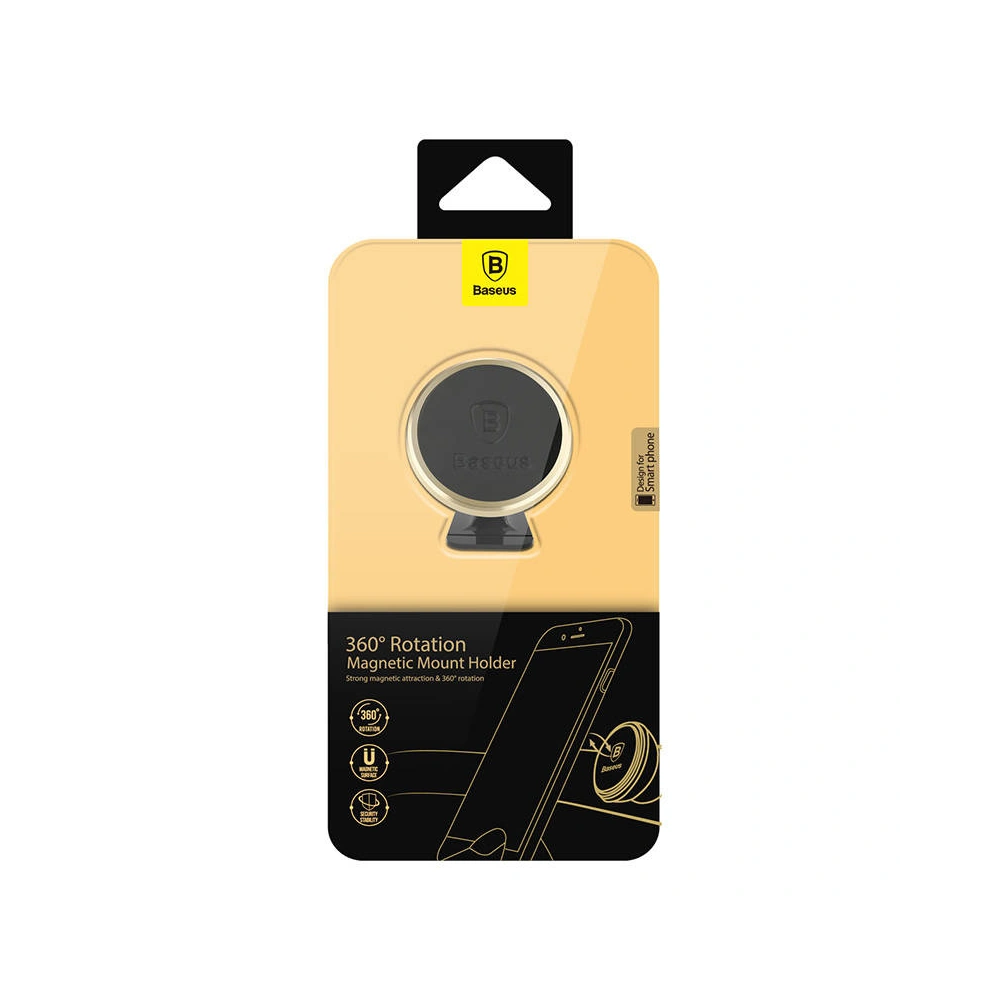 Hurtownia GSM - Magnetische Autohalterung Baseus 360-Grad-Drehung Magnetic Halter (gold) - BSU4337 - {ean13} - Hurt