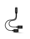 Wholesale USAMS US-SJ160 Adapter 2in1 Lightning black - USA981 - {ean13} - Hurt