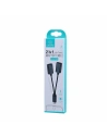 Hurtownia GSM - Adapter USAMS US-SJ160 2w1 Lightning czarny/black - USA981 - {ean13} - Hurt