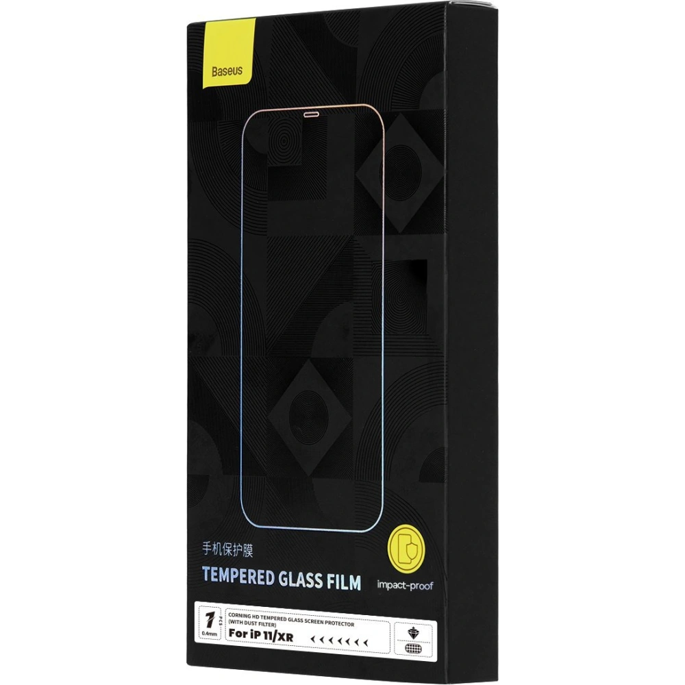 Wholesale Baseus 0.4mm Corning HD Glass Apple iPhone 11/XR with dust filter - BSU4339 - {ean13} - Hurt