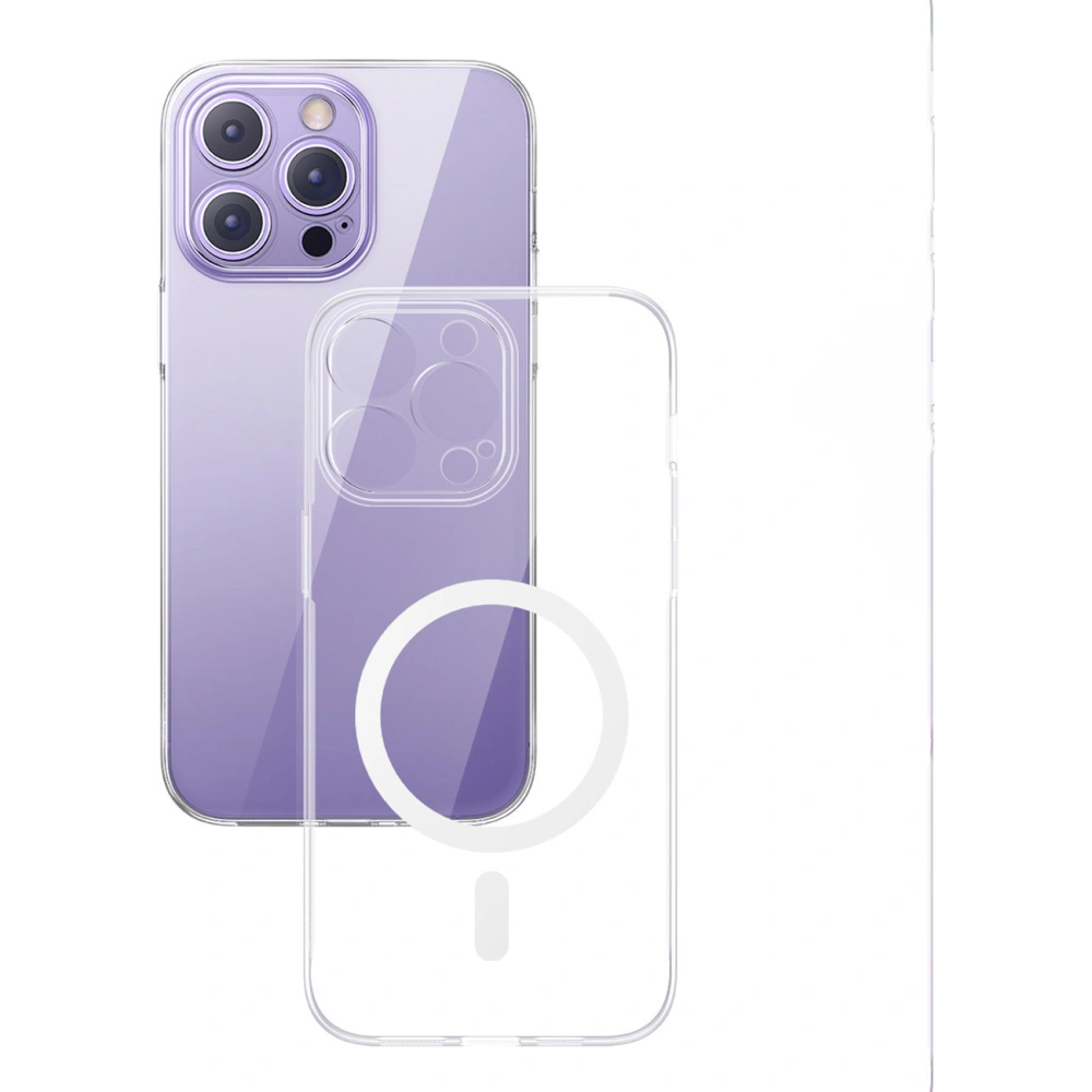 Hurtownia GSM - Etui + sklo Baseus Crystal Case MagSafe Apple iPhone 14 Pro Max průhledné - BSU4340 - {ean13} - Hurt