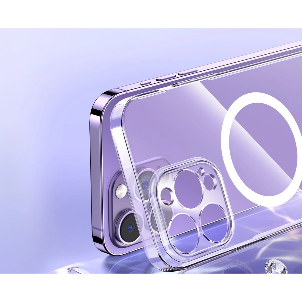 Hurtownia GSM - Etui + üveg Baseus Crystal Case MagSafe Apple iPhone 14 Pro Max átlátszó - BSU4340 - {ean13} - Hurt