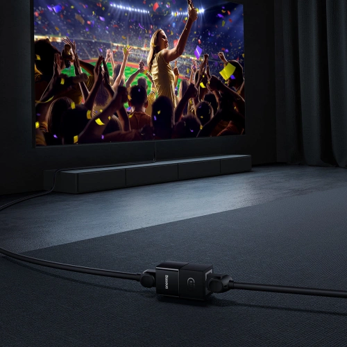 Złączka sieciowa łącznik kabli Ethernet RJ-45 Baseus AirJoy Series czarna [10 PACK]