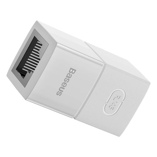Złączka sieciowa łącznik kabli Ethernet RJ-45 Baseus AirJoy Series biała [10 PACK]