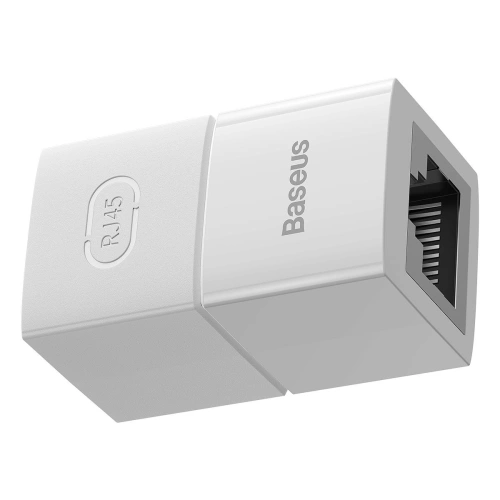 Złączka sieciowa łącznik kabli Ethernet RJ-45 Baseus AirJoy Series biała [10 PACK]
