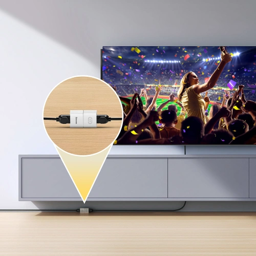 Złączka sieciowa łącznik kabli Ethernet RJ-45 Baseus AirJoy Series biała [10 PACK]