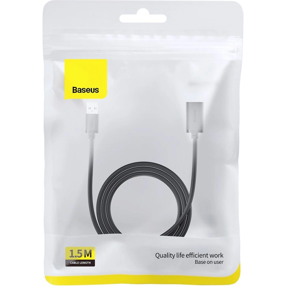 Hurtownia GSM - Hosszabbító kábel Baseus AirJoy Series USB-A 3.0 1.5m fekete - BSU4347 - {ean13} - Hurt