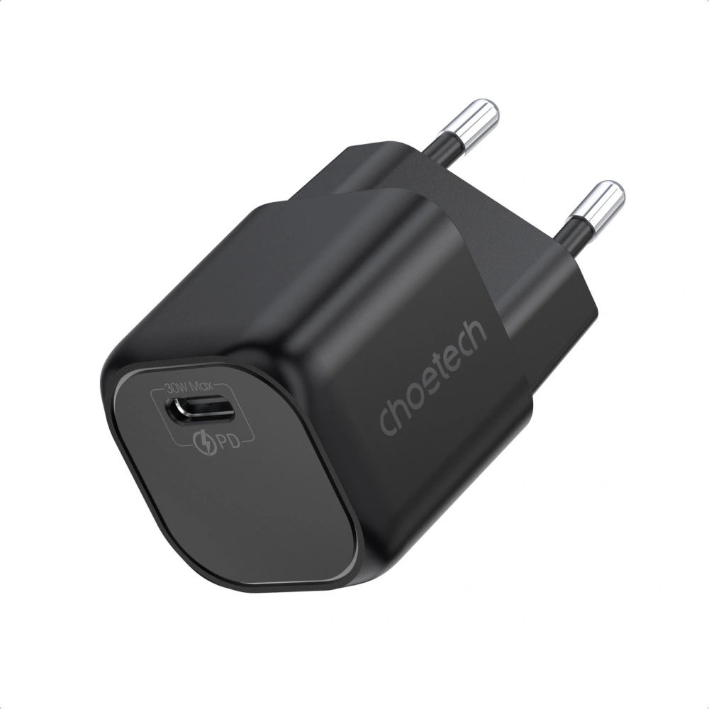 Hurtownia GSM - Încărcătorul de rețea Choetech PD5007 GaN USB-C PD 30W negru - CHT126 - {ean13} - Hurt