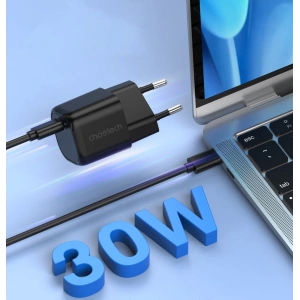 Hurtownia GSM - Nabíječka Choetech PD5007 GaN USB-C PD 30W černá - CHT126 - {ean13} - Hurt