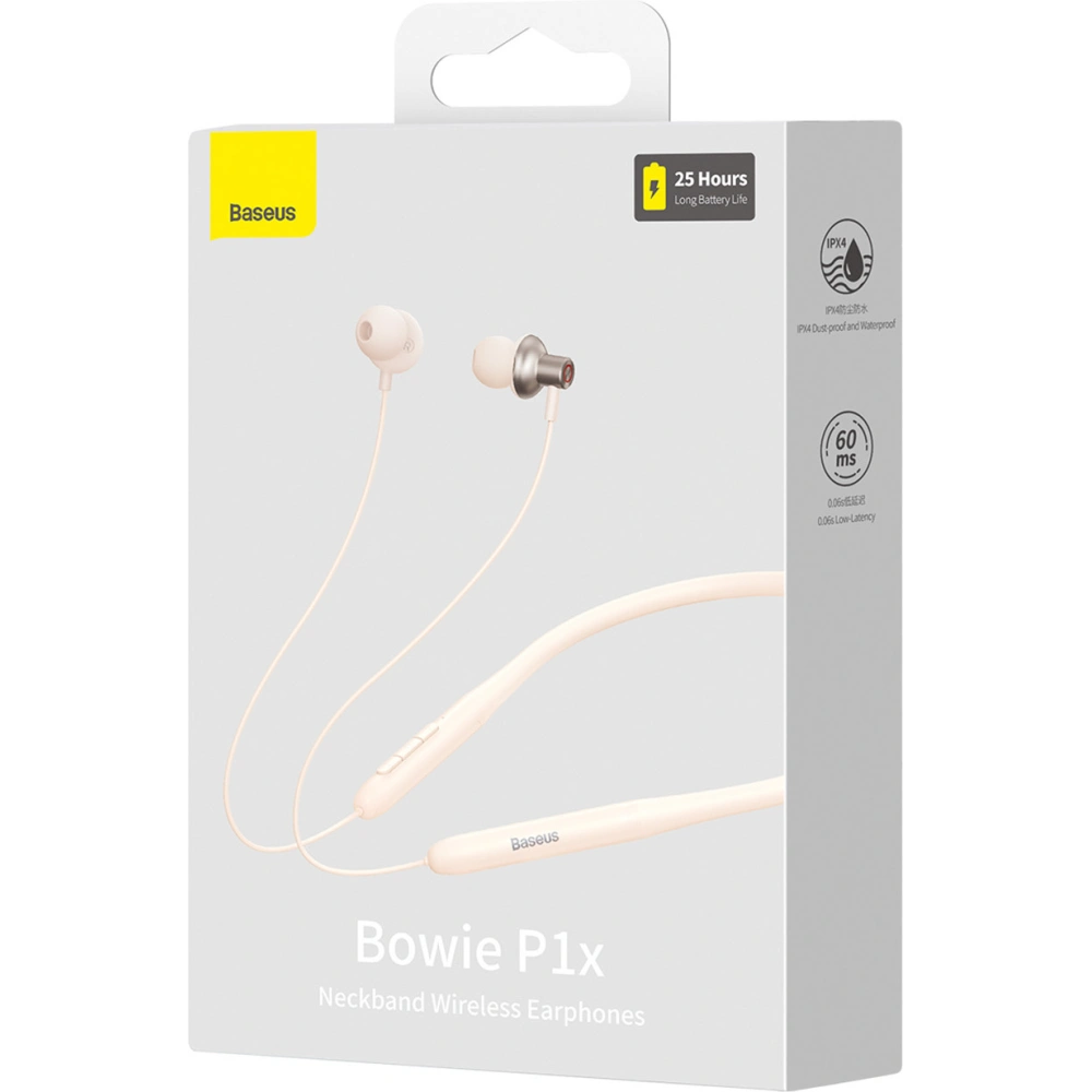 Hurtownia GSM - Słuchawki bezprzewodowe Baseus Bowie P1x Bluetooth 5.3 kremowe - BSU4348 - {ean13} - Hurt