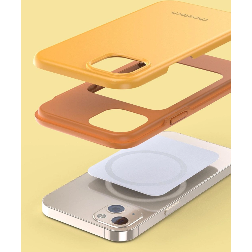 Hurtownia GSM - Etui Choetech PC0112-MFM-YE MFM Anti-drop vyrobeno pro MagSafe Apple iPhone 13 oranžové - CHT133 - {ean13} - Hurt