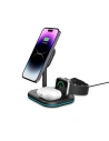 Hurtownia GSM - Vezeték nélküli töltő Tech-Protect QI15W-A27 3in1 Magnetic MagSafe vezeték nélküli töltő fekete - THP2054 - {ean13} - Hurt
