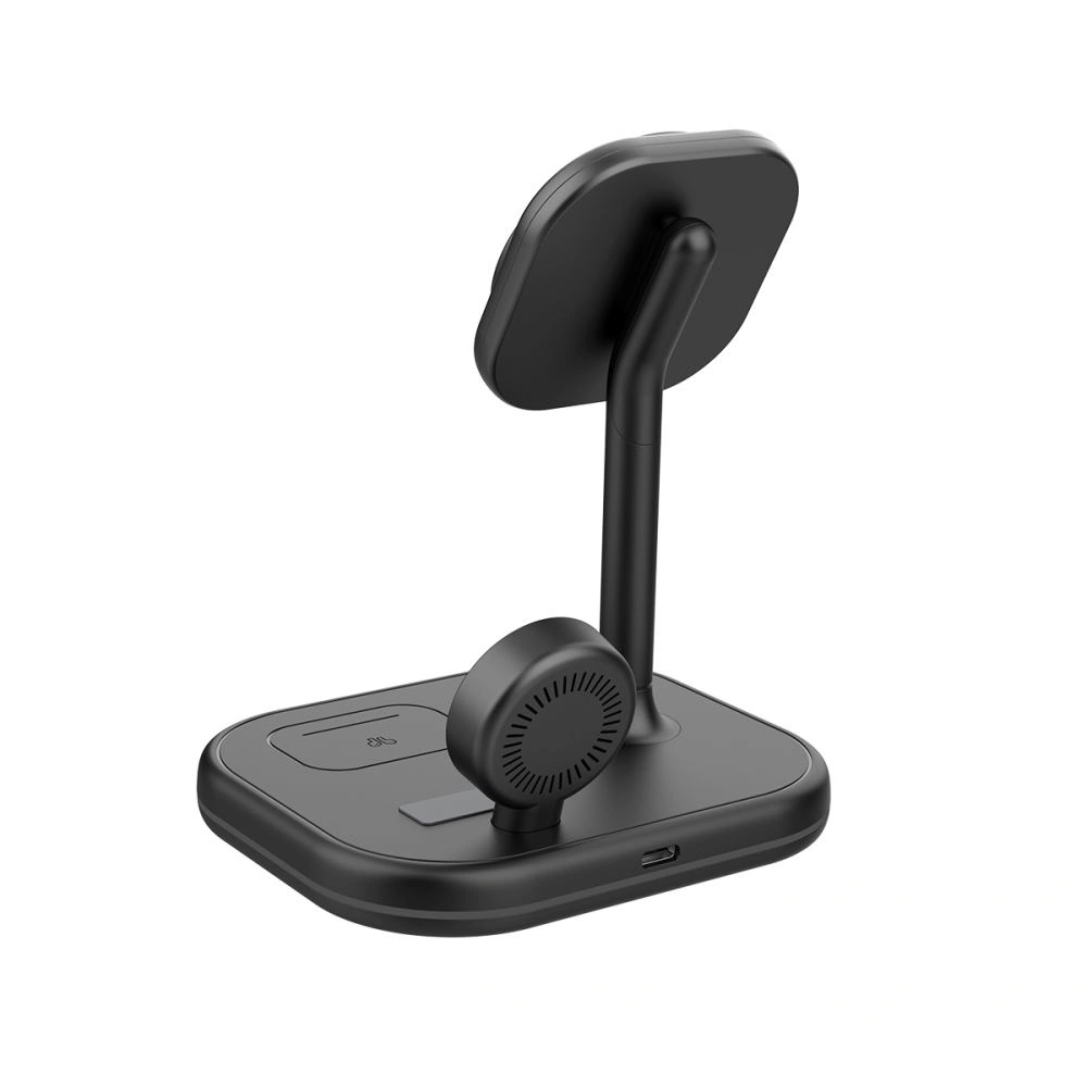 Hurtownia GSM - Bezdrátová nabíječka Tech-Protect QI15W-A27 3v1 Magnetic MagSafe Wireless Charger Černá - THP2054 - {ean13} - Hurt