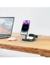 Hurtownia GSM - Bezdrátová nabíječka Tech-Protect QI15W-A27 3v1 Magnetic MagSafe Wireless Charger Černá - THP2054 - {ean13} - Hurt