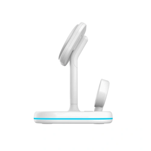 Ładowarka bezprzewodowa Tech-Protect QI15W-A27 3in1 Magnetic MagSafe Wireless Charger White